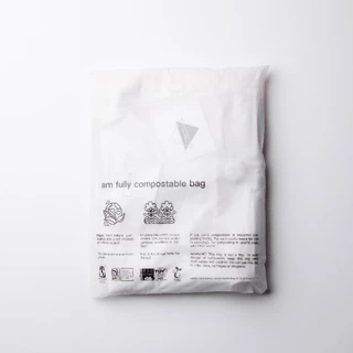 ซองฝากาวแบบขุ่นย่อยสลายได้ biocompostable bag (50 ใบและ100ใบ/แพ็ค) แบบมีลาย gco01