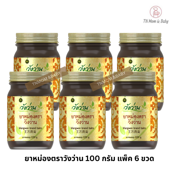 [ขายส่งยกแพ็ค 6 ขวด]ยาหม่องตราวังว่าน ขนาด 100 กรัม Wangwan Brand Balm