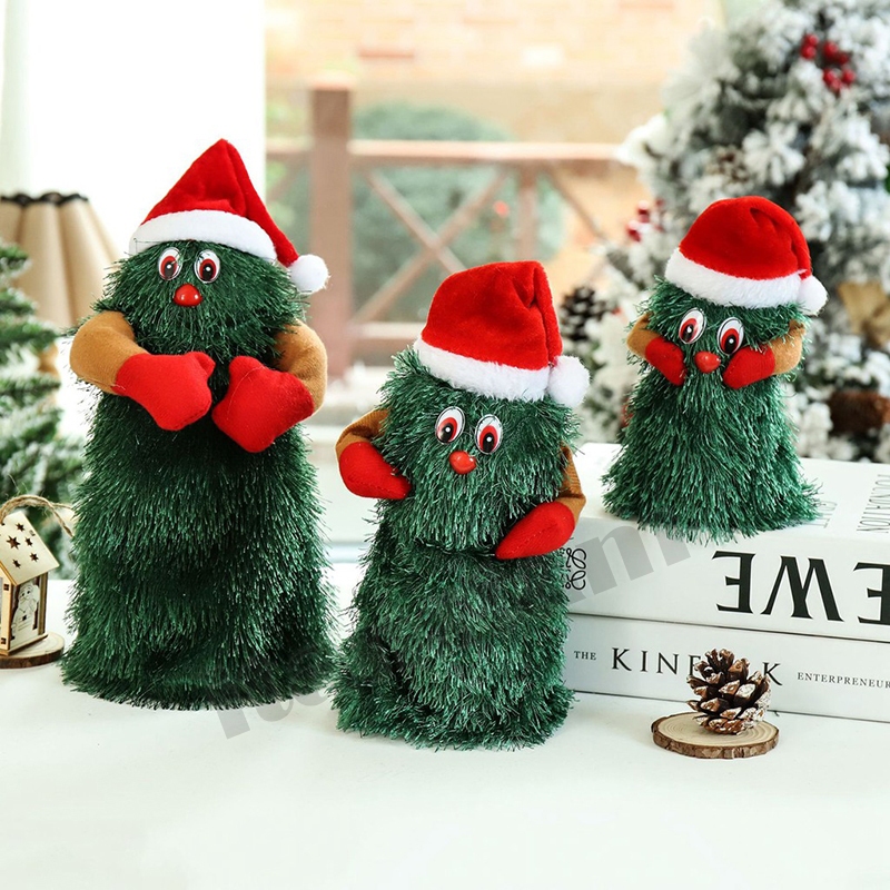 ส่งไวจาก กทม. ตุ๊กตาใส่ถ่าน ต้นคริสต์มาสเต้นและหมุนตัวได้ (มีเสียงเพลง) / Christmas Tree Dancing with Sing