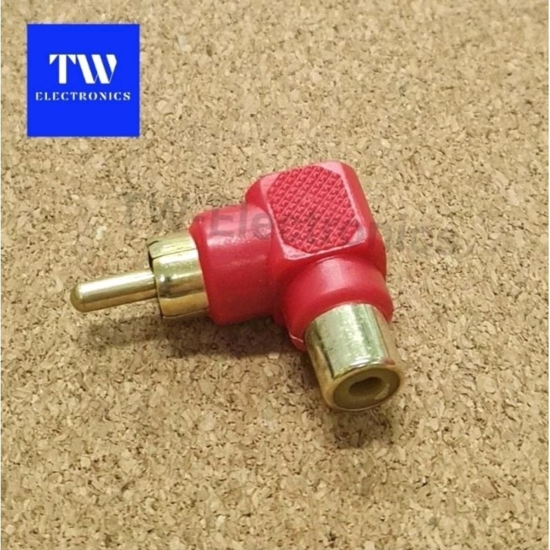 ขั้วแปลงRCAตัวผู้ท้ายตัวเมีย(งอ),แจ็คแปลงRCA,หัวแปลงแจ็คเครื่องเสียง,RCA Adapter