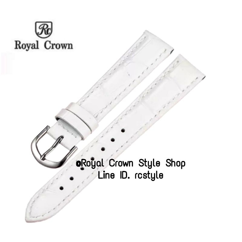 สายหนังนาฬิกา Royal Crown สายหนังแท้ จะมีแบบไม่และแบบตัด(รบกวนส่งรูปนาฬิกามาทางแชทเพื่อสอบถาม เพื่อกันความผิดพลาดคะ)