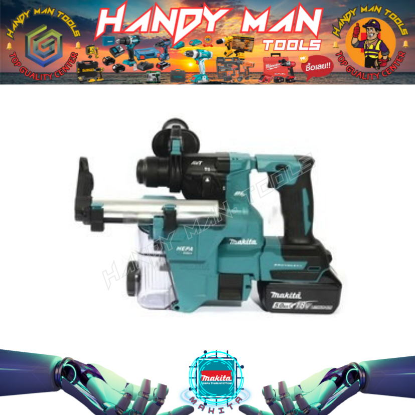 MAKITA รุ่น DHR183RTWJ  โรตารี่ 18MM 18V+ชุดดูดฝุ่น (สินค้ามีคุณภาพ..พร้อมจัดส่ง..) # ออก..ใบเสร็จ-ใ