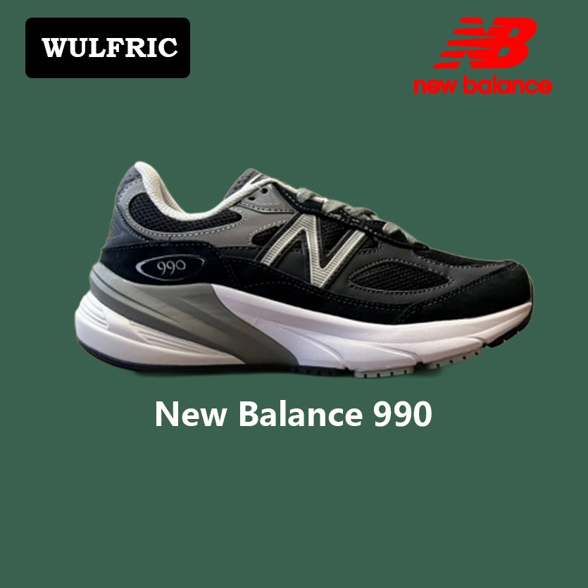 [ส่งฟรี] New Balance 990 W990BK6 รองเท้ากีฬา สําหรับผู้ชายและผู้หญิง