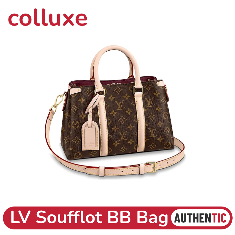 💯ของแท้👜หลุยส์วิตตอง Louis Vuitton LV Soufflot BB Tote Bag Shoulder กระเป๋าสะพายสตรี