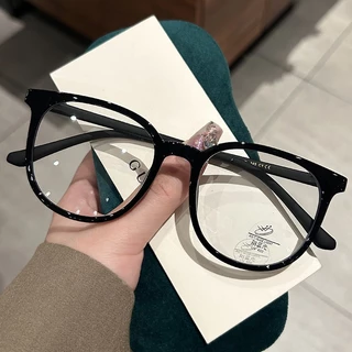 COD❤️พร้อมส่ง-แว่นตาป้องกันแสงสีฟ้าเกาหลีกรอบทรงกลมใหญ่ส์ใสแฟชั่นเบาพิเศษคอมพิวเตอร์แว่นกรองแสงผู้ชายและผู้หญิง-a.one