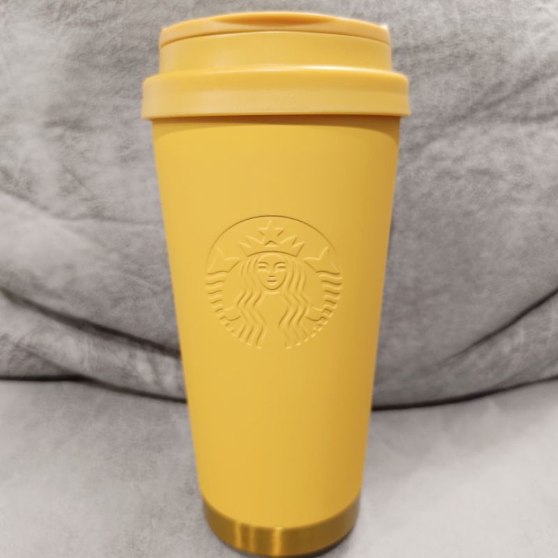 Starbucks Elma Muddy Yellow Siren Stainless Steel 16oz