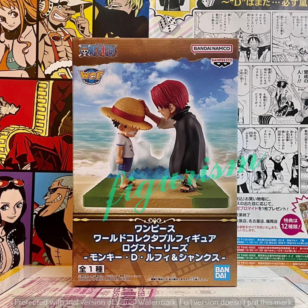 🔥 WCF Log Stories Monkey D. Luffy & Shanks one piece วันพีซ 🔥 ของแท้ ญี่ปุ่น💯