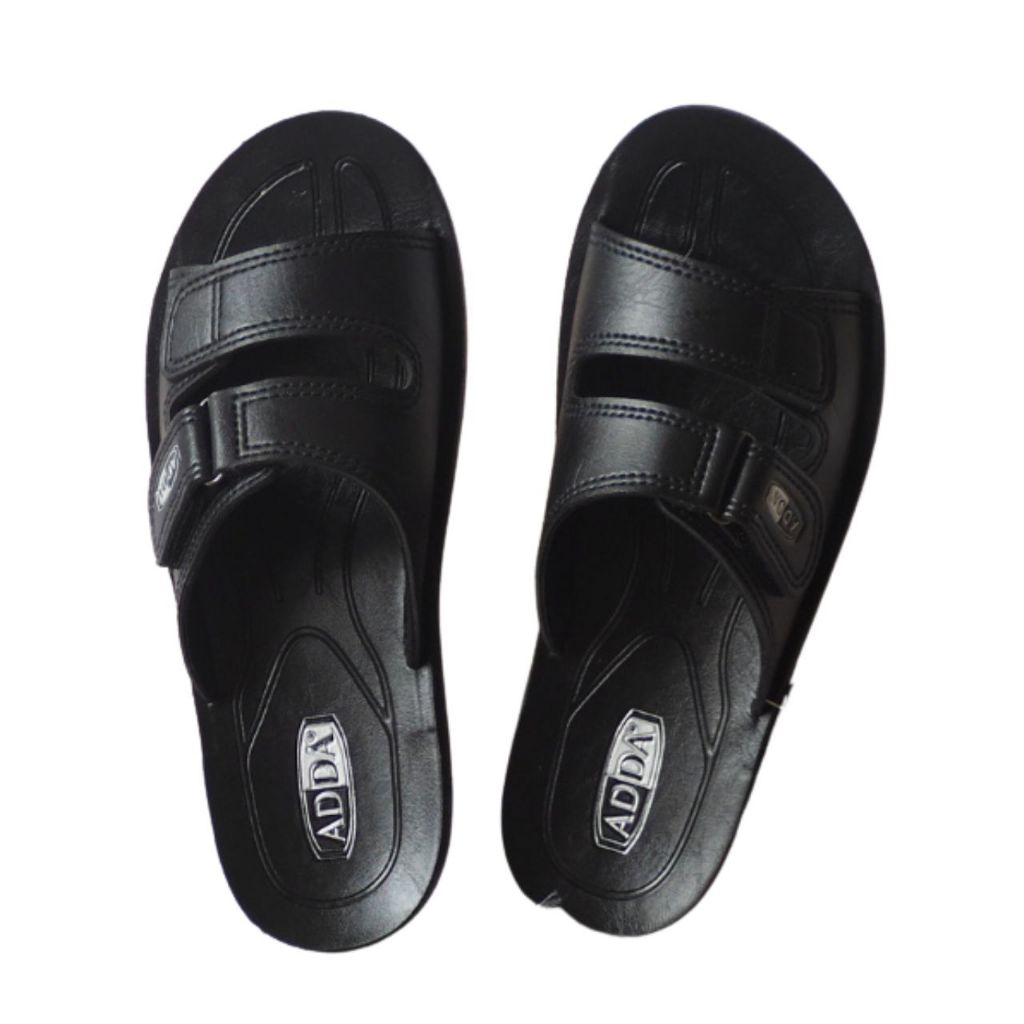 ADDA รองเท้าแตะแบบสวม PU รุ่น 7F21 สีดำ ไซส์ 39-43