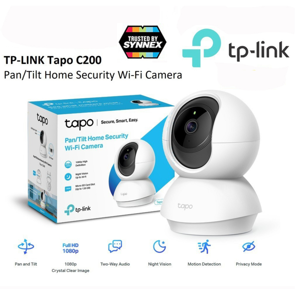 TP-Link Tapo C200 กล้องไอพี CCTV Smart IP Camera TP-Link Tapo
