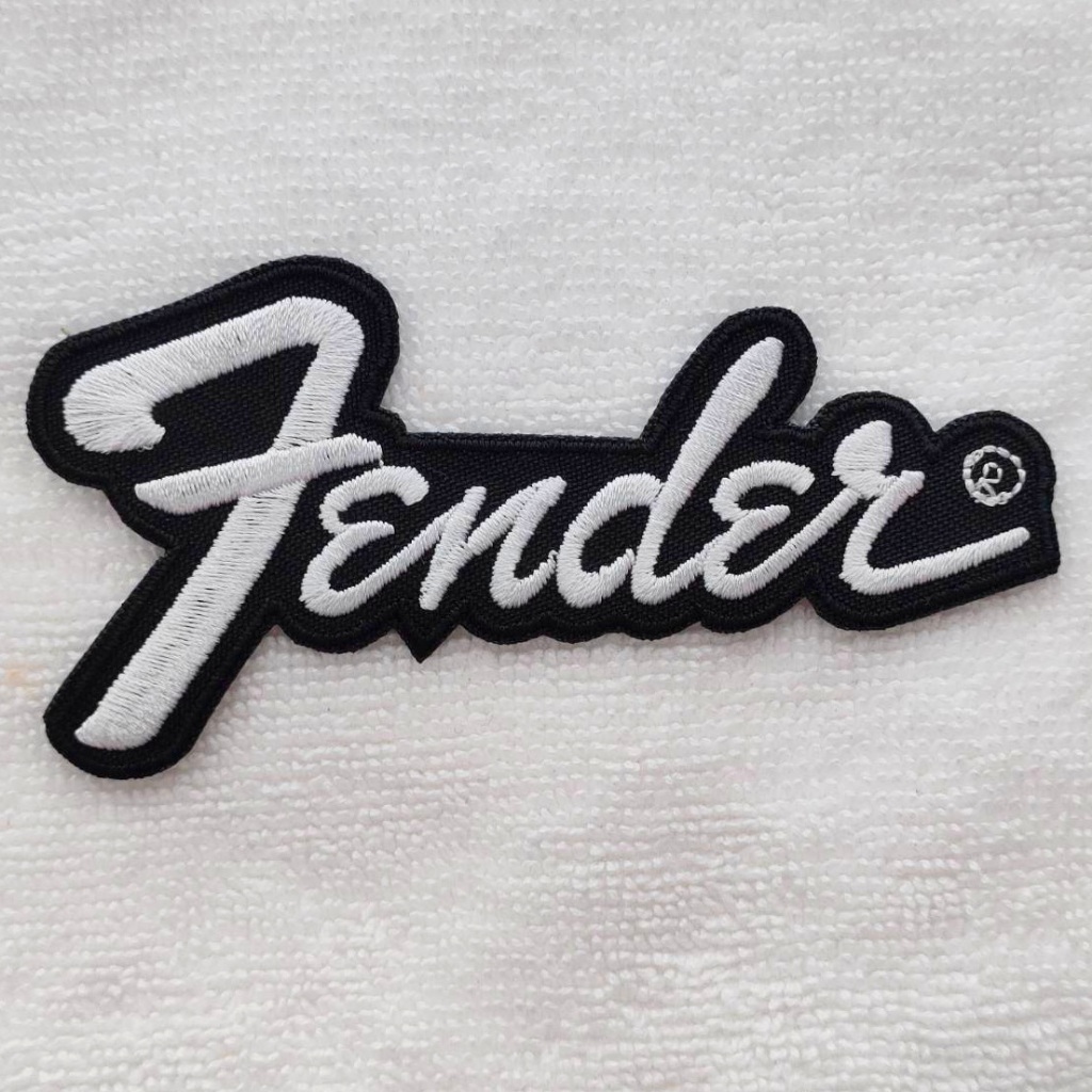 อาร์ม ตัวรีด ตัวรีดติดเสื้อ อาร์มติดเสื้อ กีตาร์ กีตาร์ไฟฟ้า ลำโพง โลโก้ ตรา ยี่ห้อ เฟนเดอร์ Fender Guitar Patch Sticker