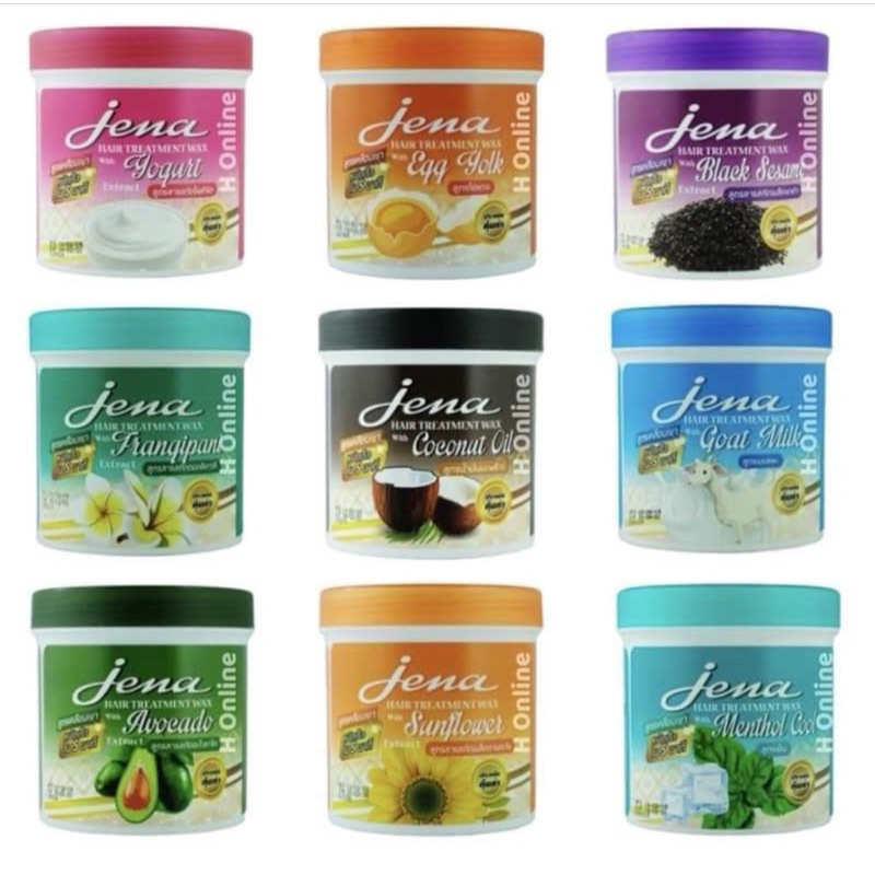 (1กระปุก)Jena Hair Treatment Wax  ครีมหมักผมจีน่าแฮร์ทรีทเม้นท์ แว็กซ์ 500 มล.และ 1000 มล. สำหรับทุกสภาพผม