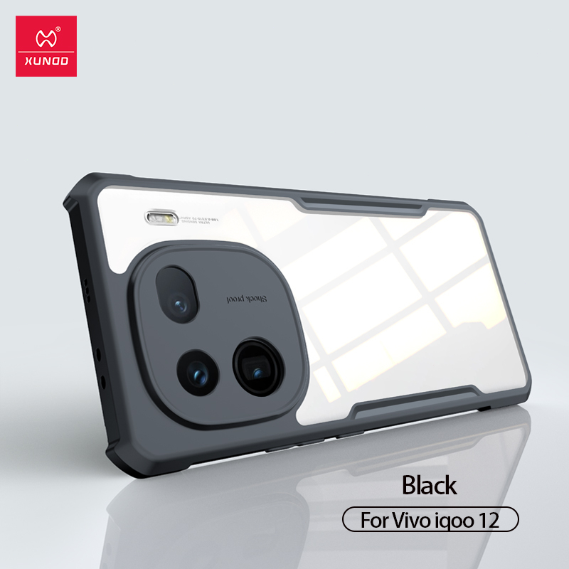 XUNDD เคส ใช้สำหรับ IQOO 12 5G เคส IQOO 13 5G ต่อต้านการดรอป ป้องกันรอยขีดข่วน ป้องกันการกระแทก IQOO