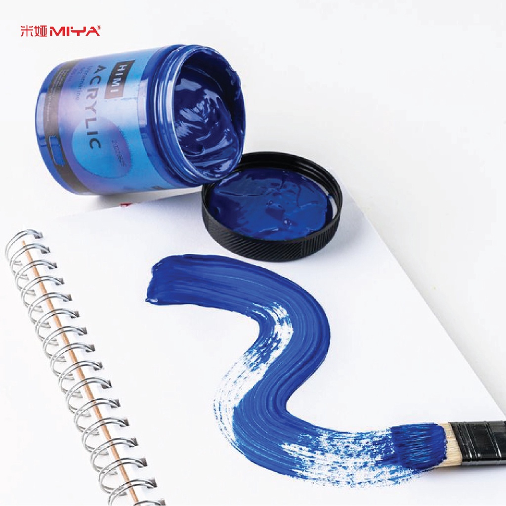 MIYA HIMI Gouache Pad หนังสือผงน้ำ สำหรับสีน้ำ ภาพร่างและสีอะคริลิก Sketch Book 50 แผ่น 160GSM