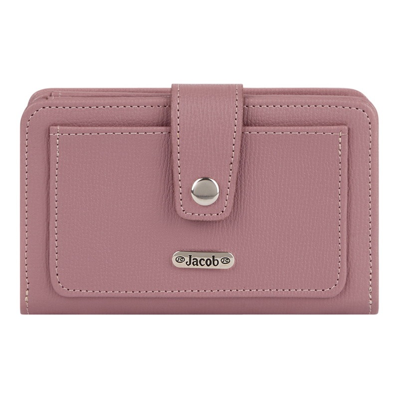 Jacob International กระเป๋าสตางค์ผู้หญิง V32173 (ชมพู,แดง,ม่วง,เทา,น้ำตาล,น้ำเงิน,ดำ,เขียว,ส้ม) // แ