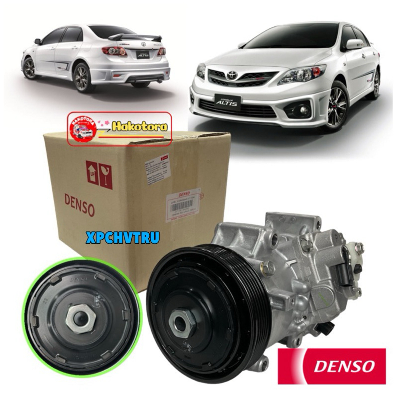DENSO แท้ คอมแอร์ TOYOTa ALTIS  ปี2010-2013 เครื่องดูโอ้ 447150-48404D น้ำยาแอร์ r134a