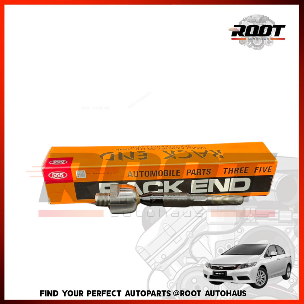 555 ลูกหมากแร็ค HONDA CIVIC FB ปี 12-15 LH=RH เบอร์ SR-H570M / 1คู่