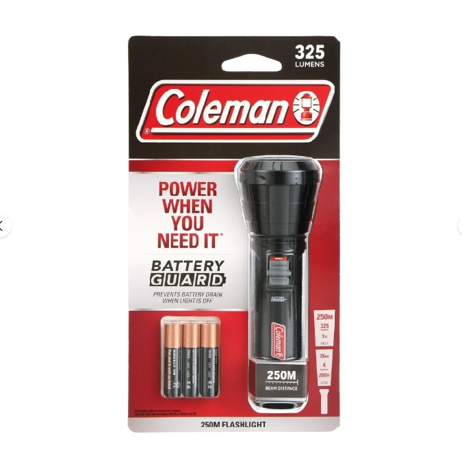 ไฟฉาย Coleman BatteryGuard 250M /325 Lumen LED Flashlight