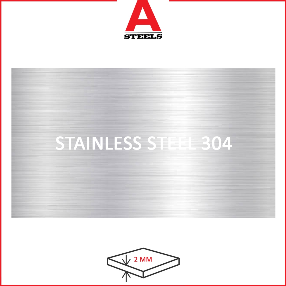 แผ่นสแตนเลส ทรงสี่เหลี่ยมผืนผ้า ผิวเรียบ ขนาด 60x80-60x240ซม. หนา 1.5 มม. เกรด 304