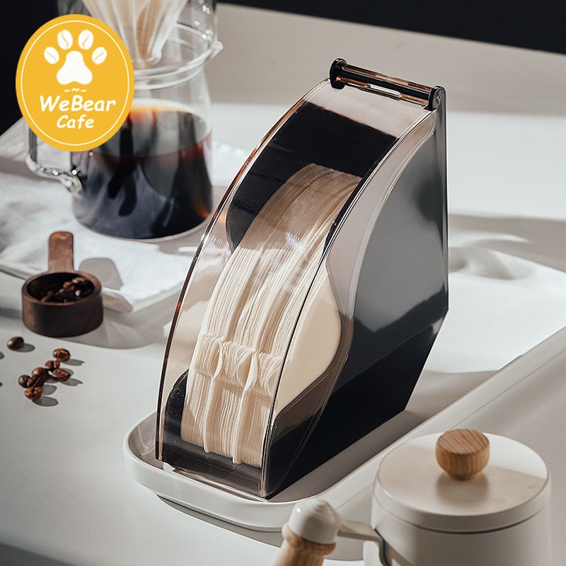 WeBear Cafe☕ กล่องใส่กระดาษดริปกาแฟ วัสดุเรซิน มีให้เลือก 2สี Coffee Filter Box 63LL