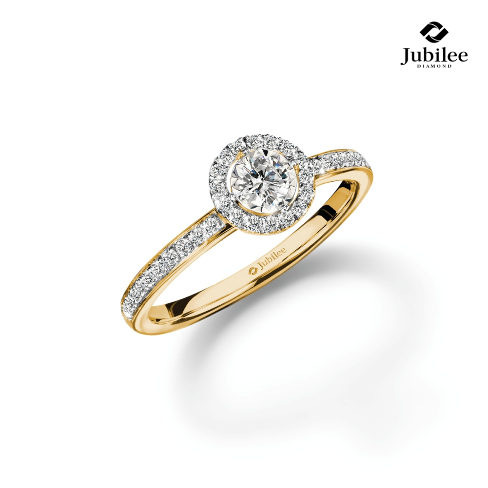 Jubilee Diamond แหวนเพชร Atelier Halo Ring เพชรแท้ เพชรน้ำ 99