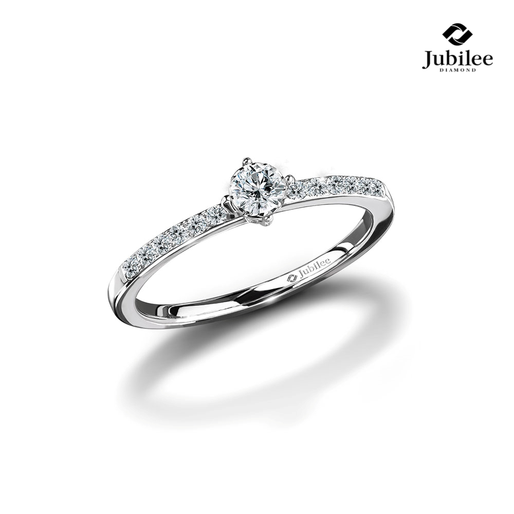 Jubilee Diamond خاتم ألماس حقيقي Eternity Solitaire — صورة 3