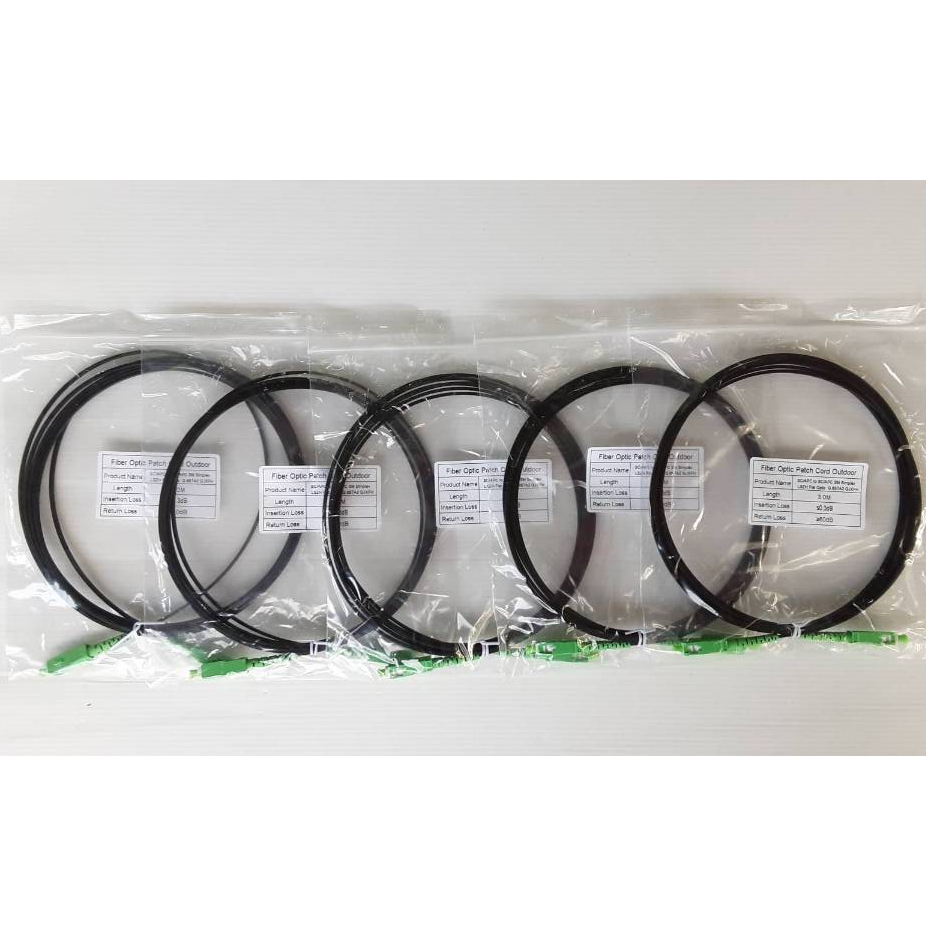 สาย Patch Cord SC/APC-SC/APC Outdoor 3M. (สีดำ)** สเปคงาน AIS**