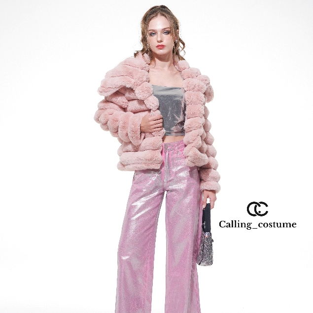 CALLING_COSTUME Top (CL526) Pants jeans (CL527) Coat fur (CL528)