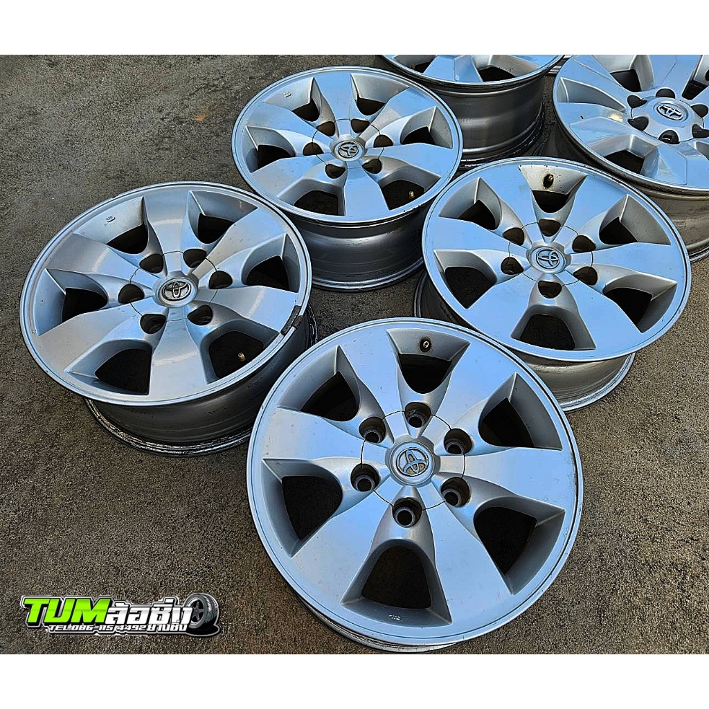 ล้อแม็กซ์ Toyota Hilux Vigo Champ ขอบ 16 (ผ่านการใข้งานแล้ว)  ราคาต่อ 1 วง มีให้เลือกสีบอรนซ์ และสีเงา