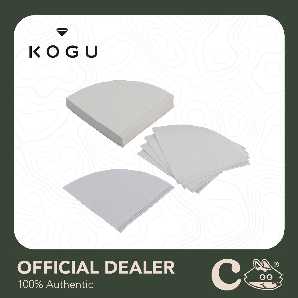 KOGU COFFEE FILTER 60 PIECES : ฟิลเตอร์กาแฟ 60 แผ่น