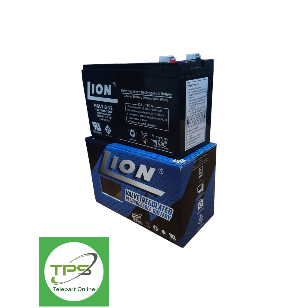 แบตเตอรี่แห้ง แบตแห้ง Lion 12V7.0AH ใช้กับUPS ตู้สาขา ไฟฉุกเฉิน มี มอก. รับประกัน 1 ปี ผลิตในประเทศ ก้อนใหม่ ไฟแรง ทนทาน - รูปที่ 3