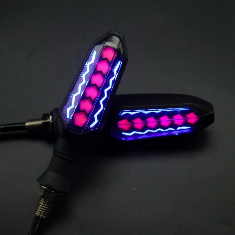 ไฟเลี้ยวแต่งแบบมีลำแสง, ไฟเลี้ยวมอเตอร์ไซค์แบบ LED (คู่)