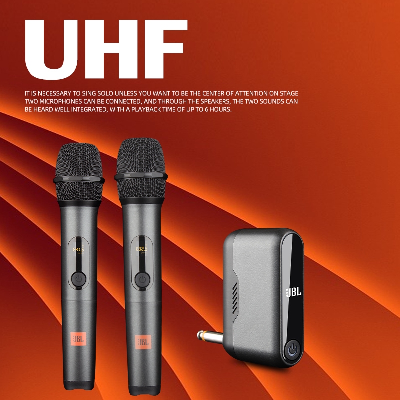 ไมโครโฟนไร้สาย JBL Wireless Microphone Set | เซ็ตไมค์ลอยคู่ ใช้งานได้ระยะไกลกว่า