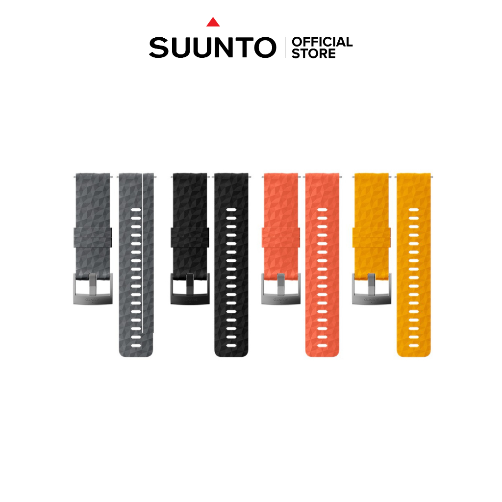 Suunto สายนาฬิกา Silicone Strap 24mm. EXPLORE 1 - สำหรับรุ่น Spartan Sport Wrist HR Suunto 9 ของแท้ 100%
