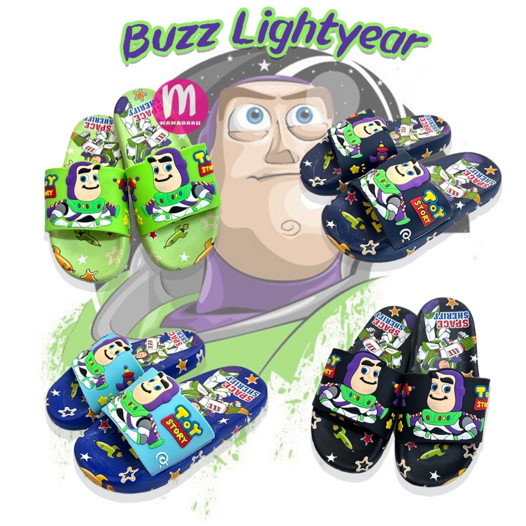 รองเท้าแตะเด็ก บัสไรเยียร์ Buzz Lightyear ทอยสตอรี่ รองเท้าเด็ก พื้นยาง นุ่มนิ่ม (SK83)