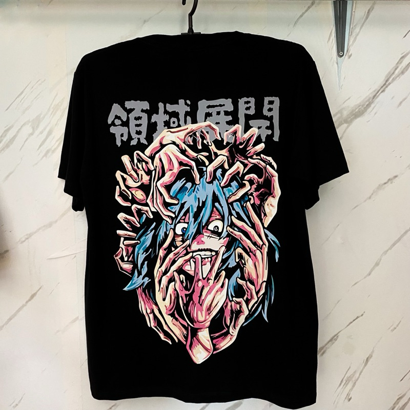 เสื้อยืด ลายอนิเมะมาฮิโตะกางอณาเขต ผ้า Cotton 100% สกรีน DFT สีสด คมชัดไม่แตกไม่ลอก งานสกรีนใหม่รอสินค้า 5-7 วันจ้า