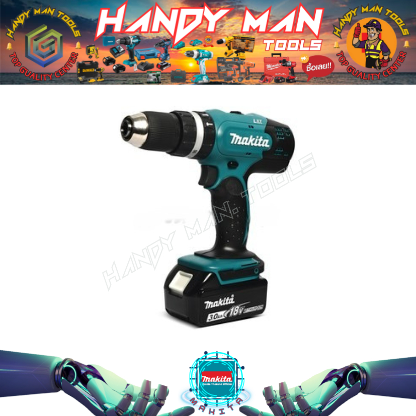 MAKITA รุ่น DHP453FX13 สว่านกระแทกไร้สาย 18 โวลต์ ขนาด 13 มม. (1/2 นิ้ว) (สินค้ามีคุณภาพ..พร้อมจัดส่