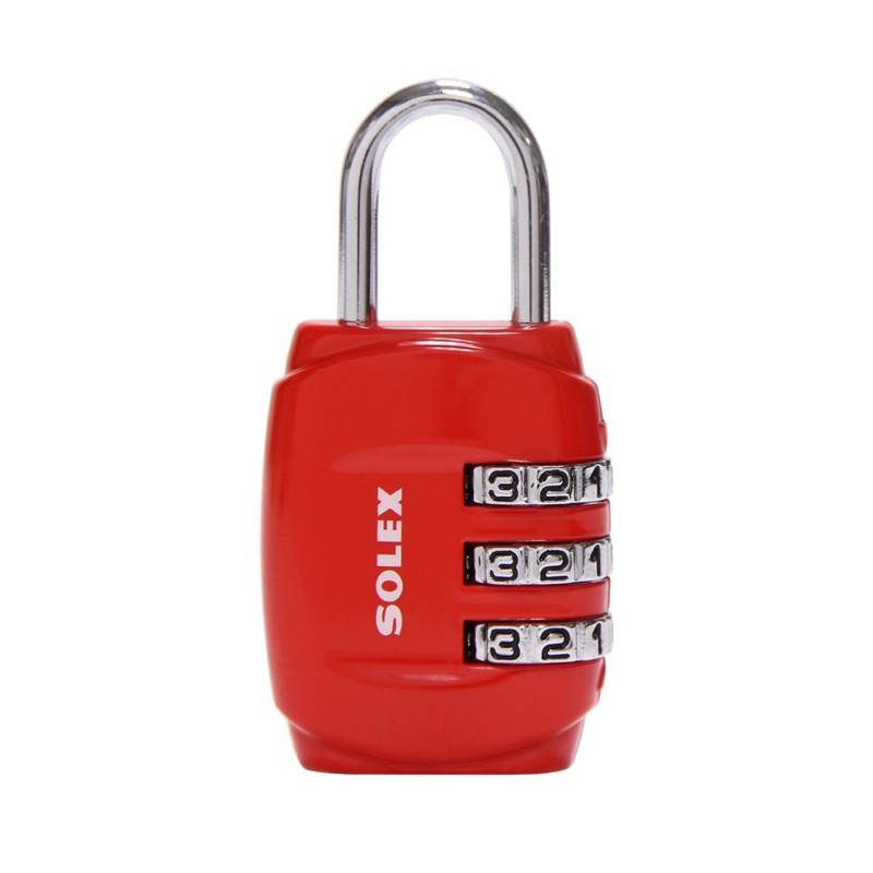 SOLEXกุญแจหมุนรหัส NO.C33 (3 รหัสผ่าน)-ไม่มีกล่อง