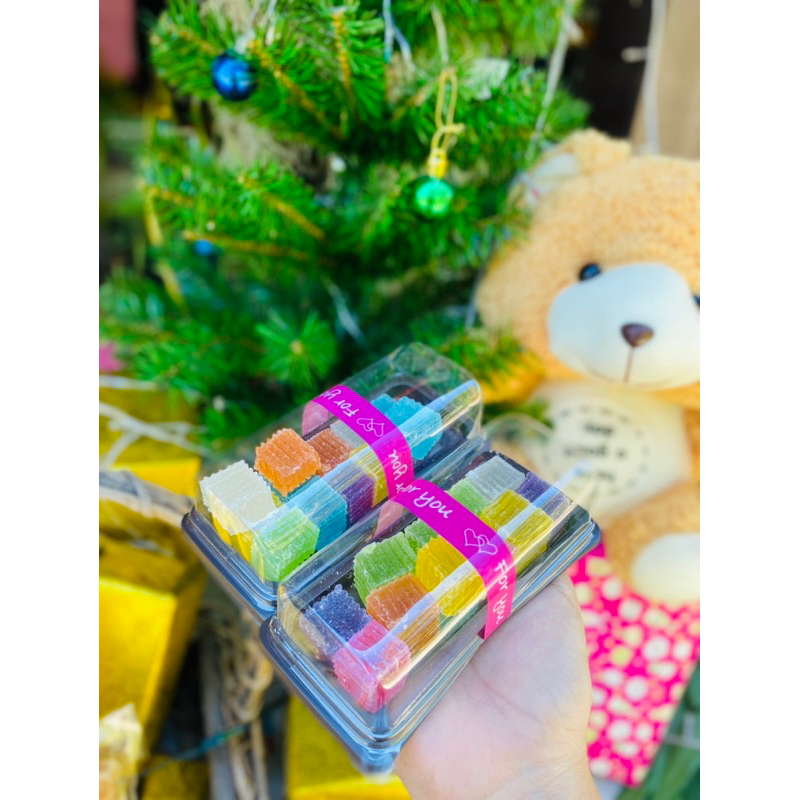 วุ้นกรอบผลไม้แฟนซีหอมกรอบอร่อยจากเพชรบุรี(วก100)