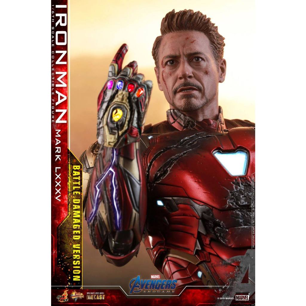 ของสะสม ฟิกเกอร์สเกล1:6 Hot Toys – MMS543D33 – Avengers: Endgame – Iron Man Mark 85 (Battle Damaged Version)