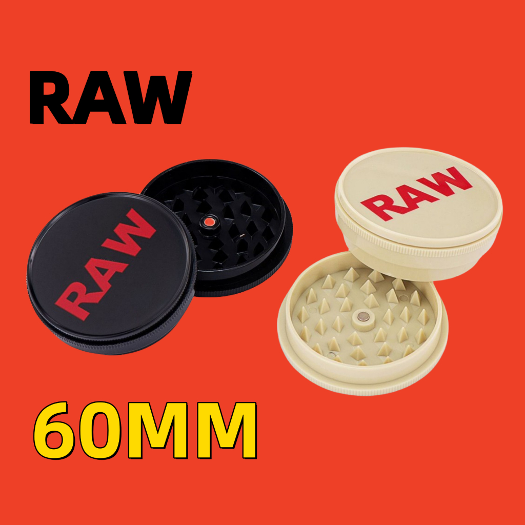 ที่บดสมุนไพร60MM พลาสติกหนา เนื้อดี ใบบดแหลมคมยาว อุปกรณ์สายเขียว บดกัญ Plastic Grinder 2-4ชั้น