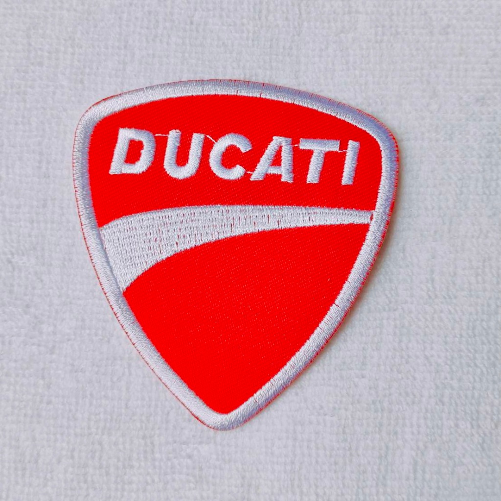 ตัวรีดติดเสื้อ อาร์มติดเสื้อ อาร์ม ตัวรีด สติ๊กเกอร์ มอเตอร์ไซค์ Motorbike Ducati Patch ดูคาติ ดูคาตี้ sticker ตีนตุ๊กแก