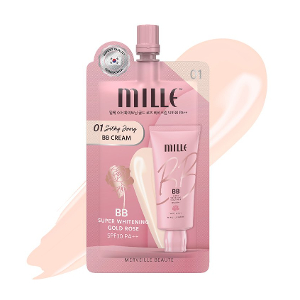 [กล่องx6ซอง]MILLE มิลเล่ ซอง BBชมพู #01 (4537)