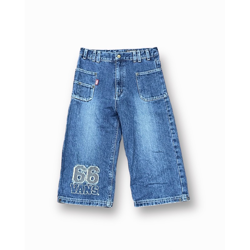 กางเกงยีนส์ขาสั้นมือสอง VINTAGE VANS DENIM SHORTS Size 27-28 มือ2