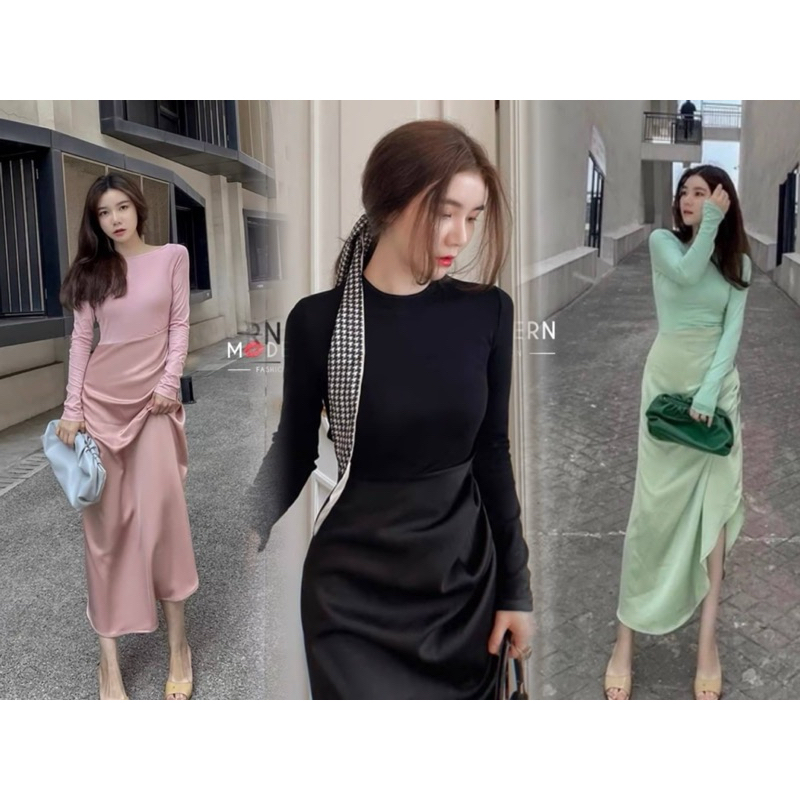 เดรสสวยเก๋ ดูดี เรียบหรูป้ายModern