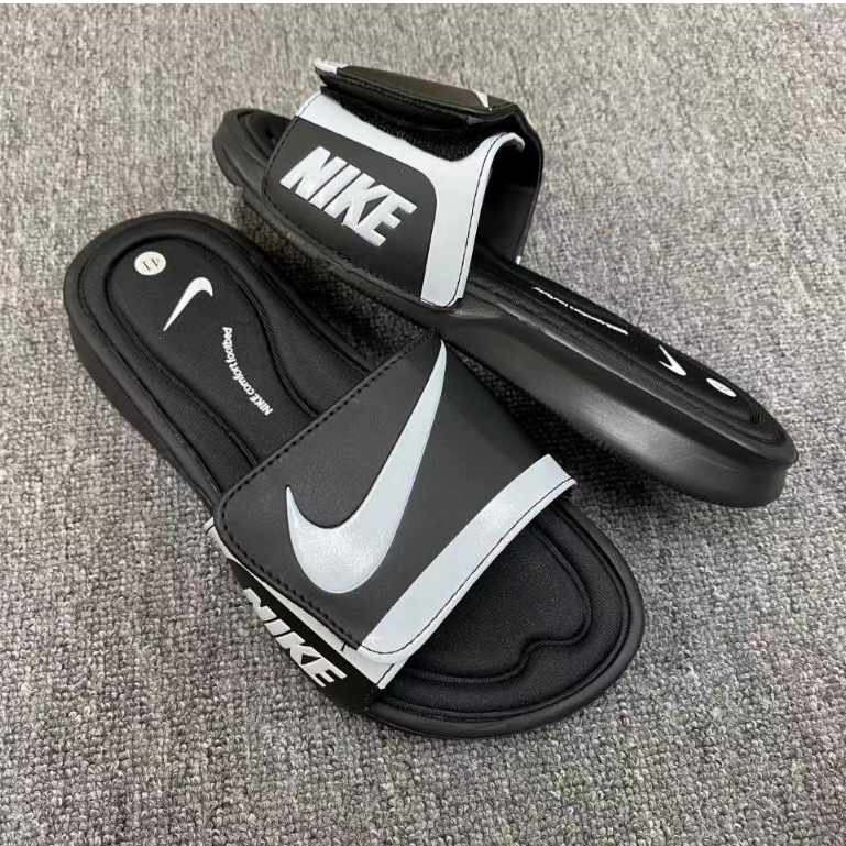 ส่งจากไทย-รองเท้าแตะ Nike รองเท้าแตะแบบสวม ใส่ได้ทั้งชายและหญิง รุ่น Nike Flat Bottom Unisex Slippers Sandals