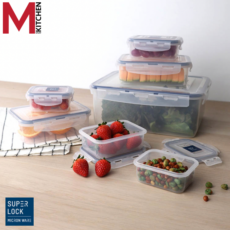 M KITCHEN กล่องข้าว กล่องอาหาร  กล่องถนอมอาหาร พลาสติก Superlock สามารถนำเข้าไมโครเวฟ