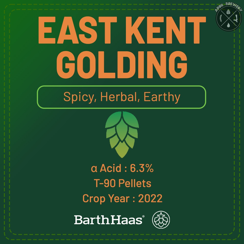 East Kent Golding Hops Pellets ฮอปส์ เพลลิท ทำเบียร์​ Pale Ale, IPA และอื่นๆ Homebrew Crop 2022 1oz [ Barth Haas ]