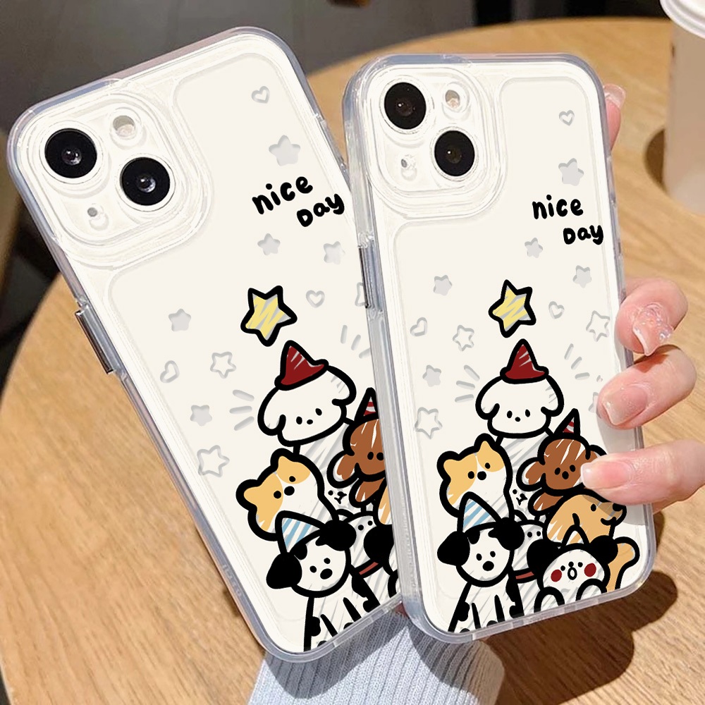 COD เคสสีสันสดใสคุณภาพดี for iPhone 11 XR 13 12 7 8 Plus 14 15 Pro Max XS Max 15 16 Pro Max 7P 8P SE เคสโทรศัพท์มือถือ