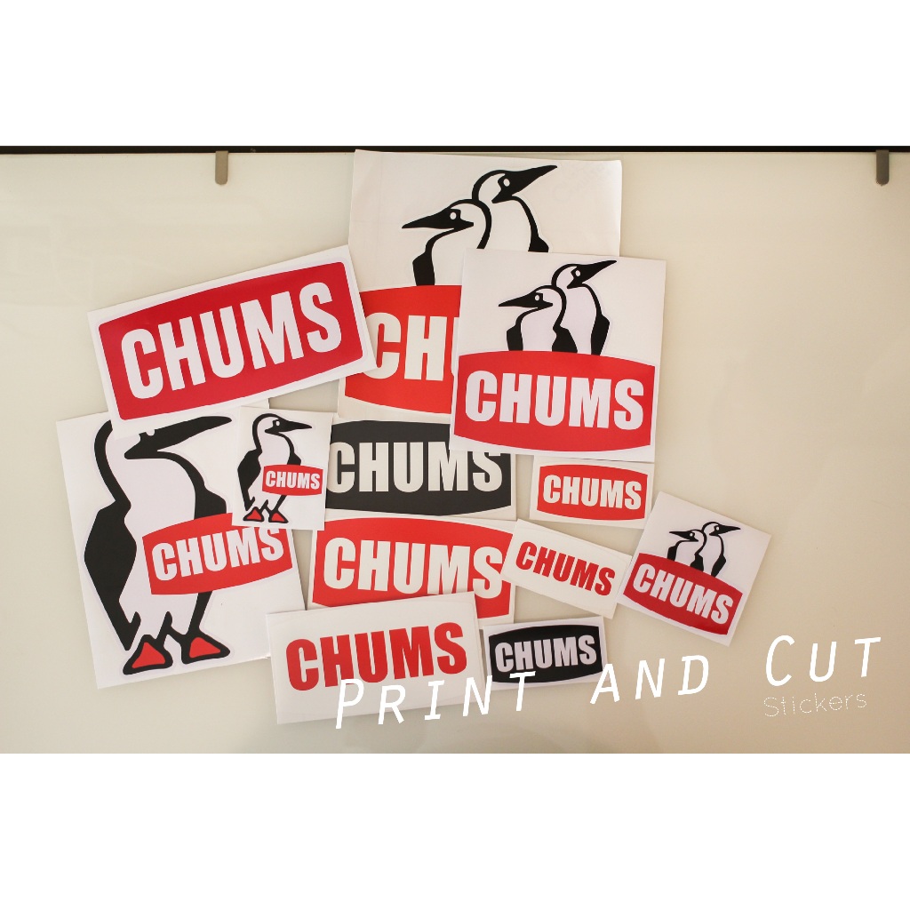 สติ๊กเกอร์ลาย Chums ราคาถูก งานพิมพ์ 3M กันน้ำกันแดด มีหลายแบบให้เลือก สำหรับติดตกแต่ง ติดรถ