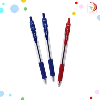 G'SOFT จีซอฟท์ ปากกาลูกลื่น ปากกา รุ่น FLICK ฟลิค ขนาด 0.5 MM. หมึกน้ำเงิน หมึกแดง ( 1 ด้าม )